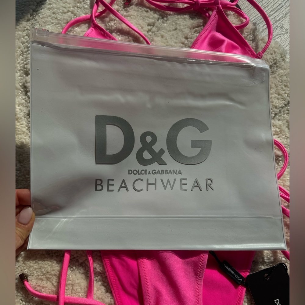 D&G Hot Pink Triangle Bikini - Picture 11 of 11